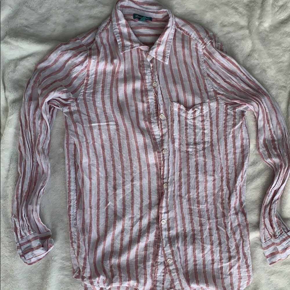 Linen button down
